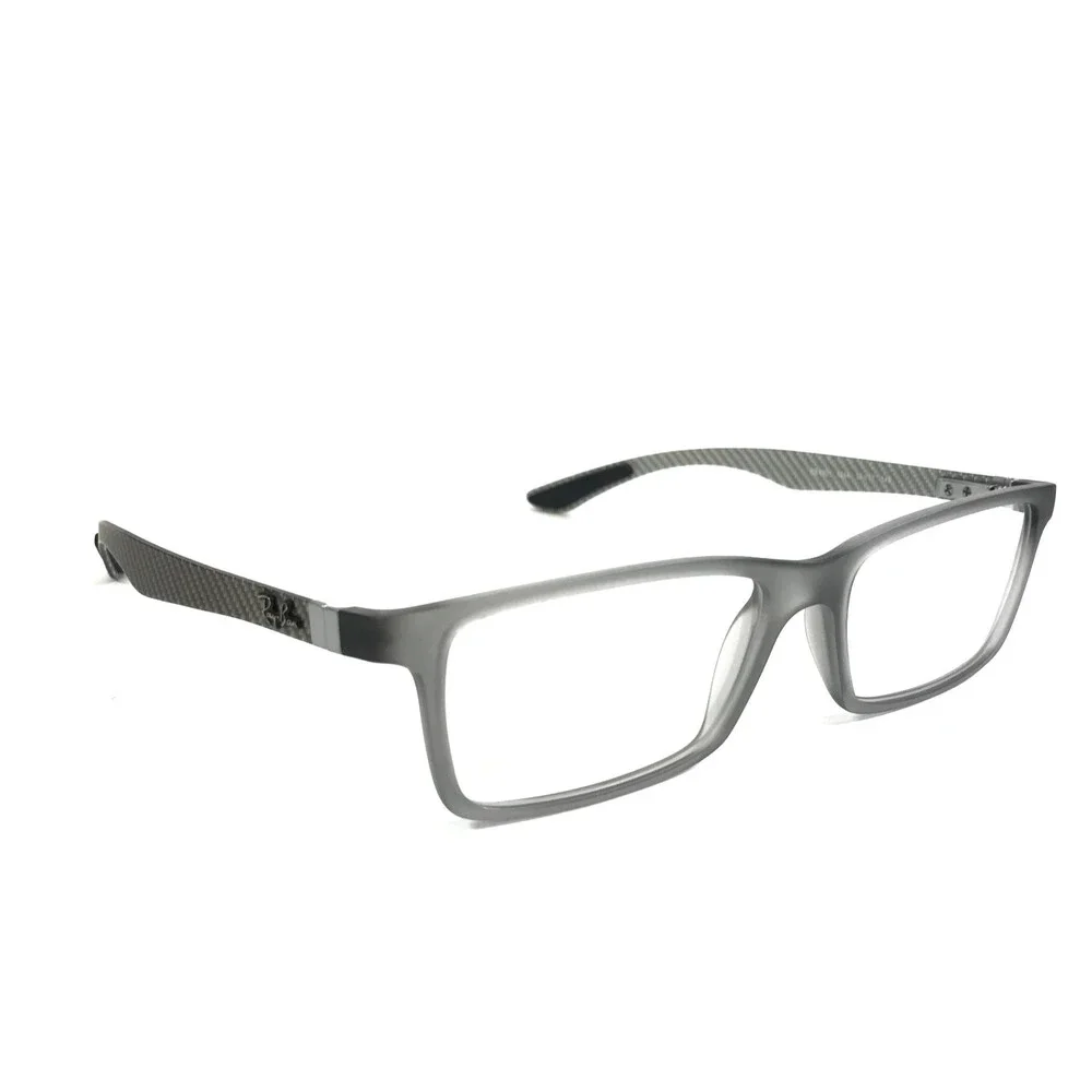 Ray-Ban Eyeglasses Frames RB8901 5244 Demi Gloss Gray Carbon Fiber 55-17-145